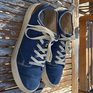 TOMS TRVL LITE Low Airforce Blue Heritage Canvas Sneakers Men's US Size 9.5